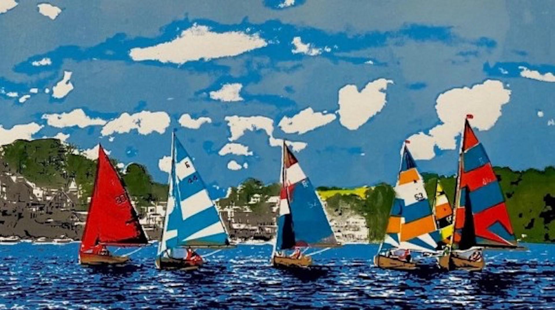 Fowey Sailing [2021]
Limited Edition
Screen Print on Paper
Edition number of 20
Image size: H:25 cm x W:60 cm
Complete Size of Unframed Work: H:70 cm x W:40 cm x D:0.1cm
Sold Unframed
Please note that insitu images are purely an indication of how a