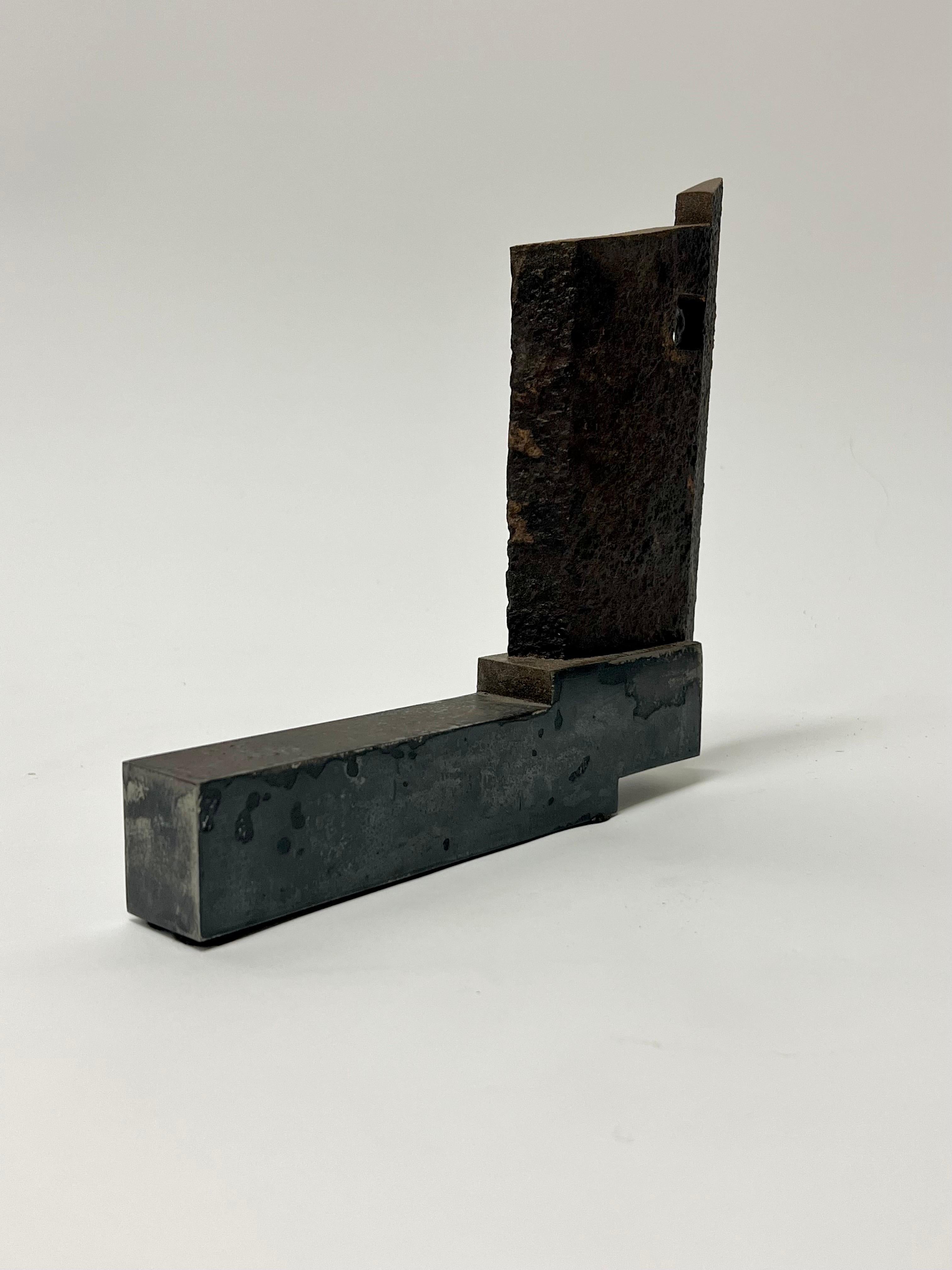 Forged Robyn Horn Modernist Iron & Metal Sculpture  For Sale