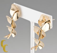 Robyn Nichols 14k Yellow Gold Lily Pad Earrings