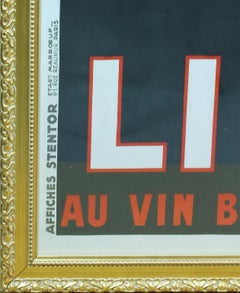 "Kina Lillet" original vintage poster by artist Robys