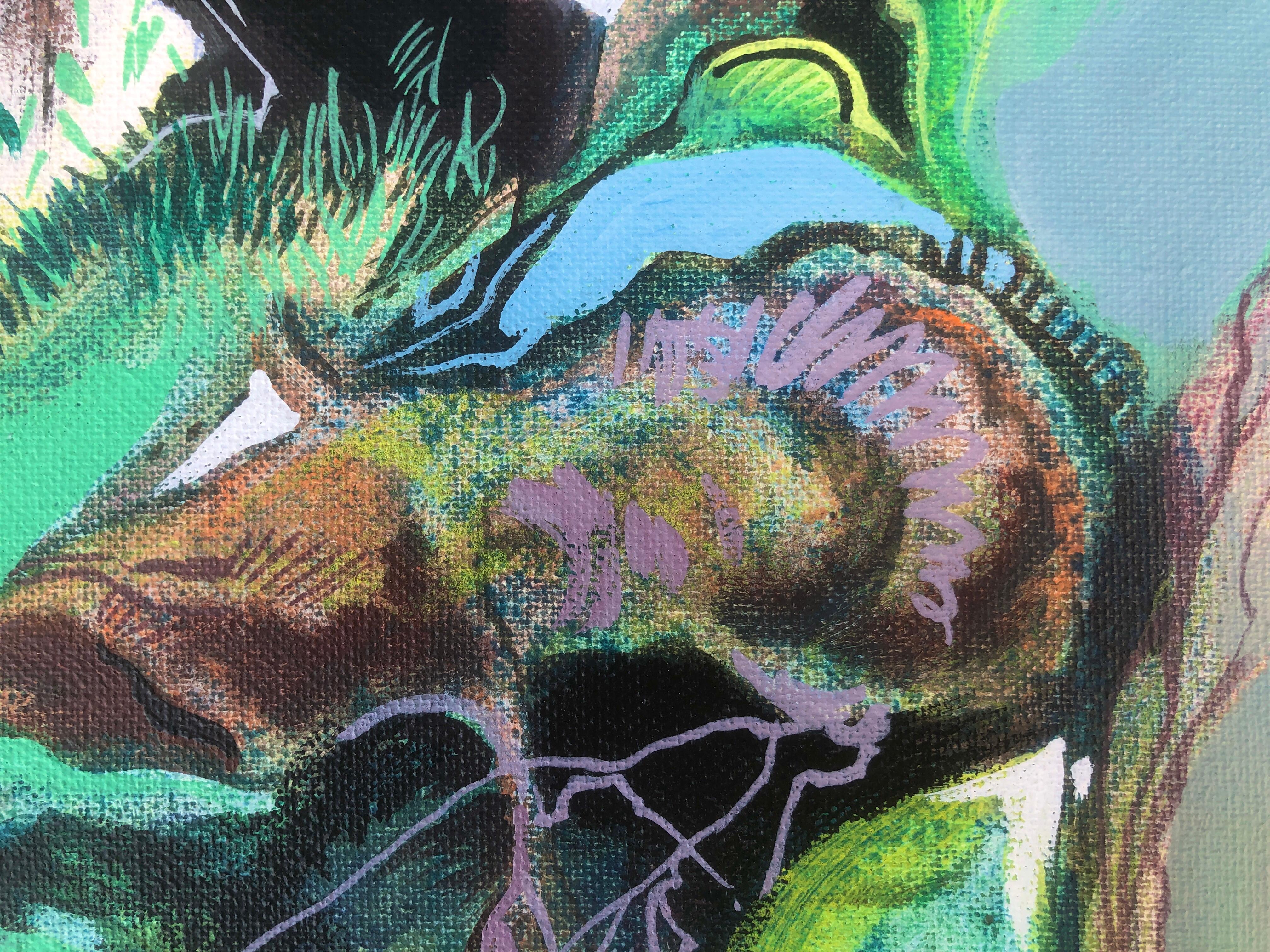 Pittura astratta ad olio su tela - Painting Astratto di Roc Alabern