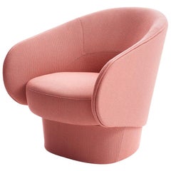 Roc Swivel Armchair with Auto Return by Uwe Fischer in Fabric or Leather for COR