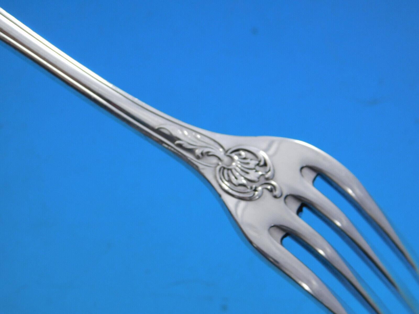 Placcato argento Rocaille by Saint Medard Argenterie Set di posate francesi in argento per la cena 145 pz. in vendita