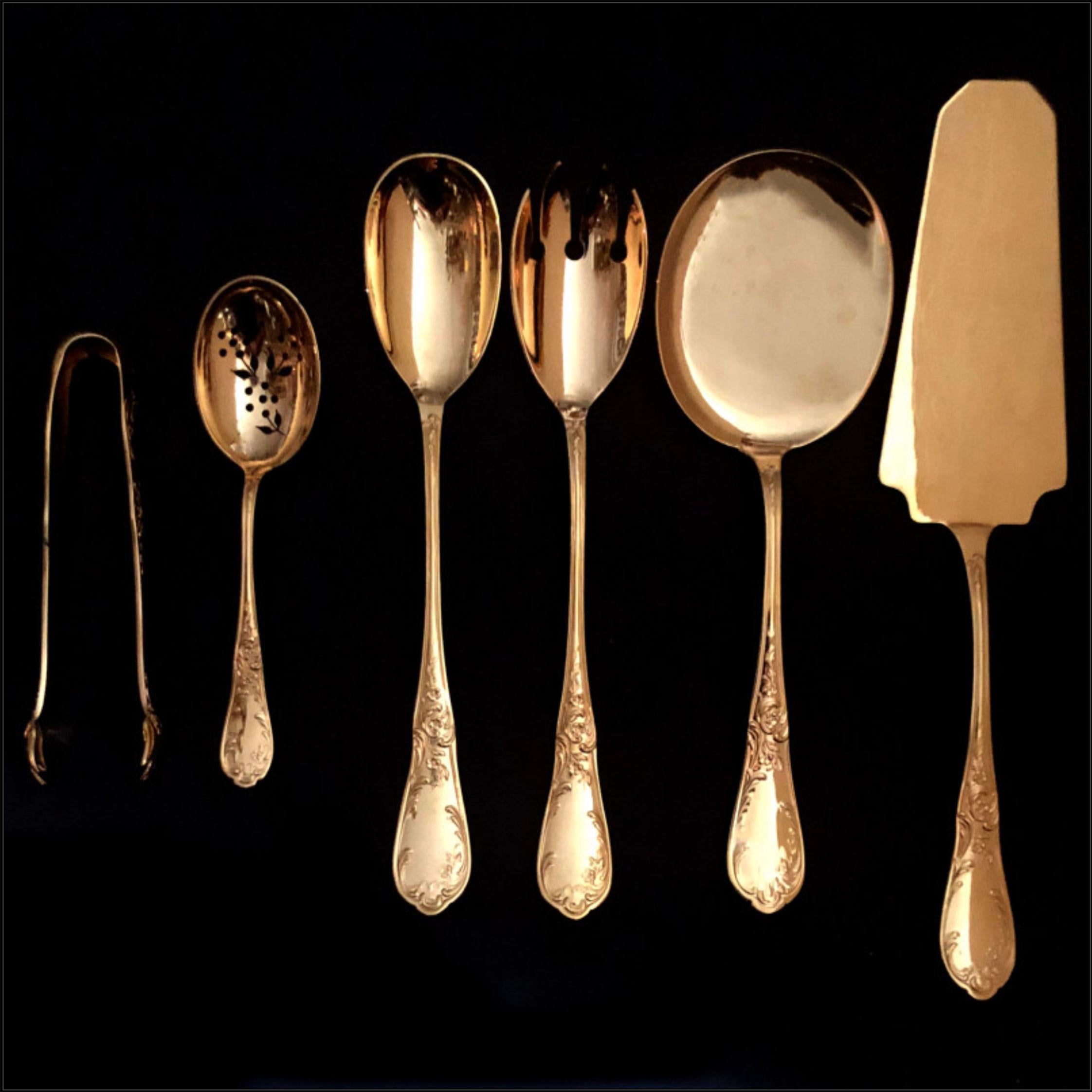 French Gilded Flatware Called 