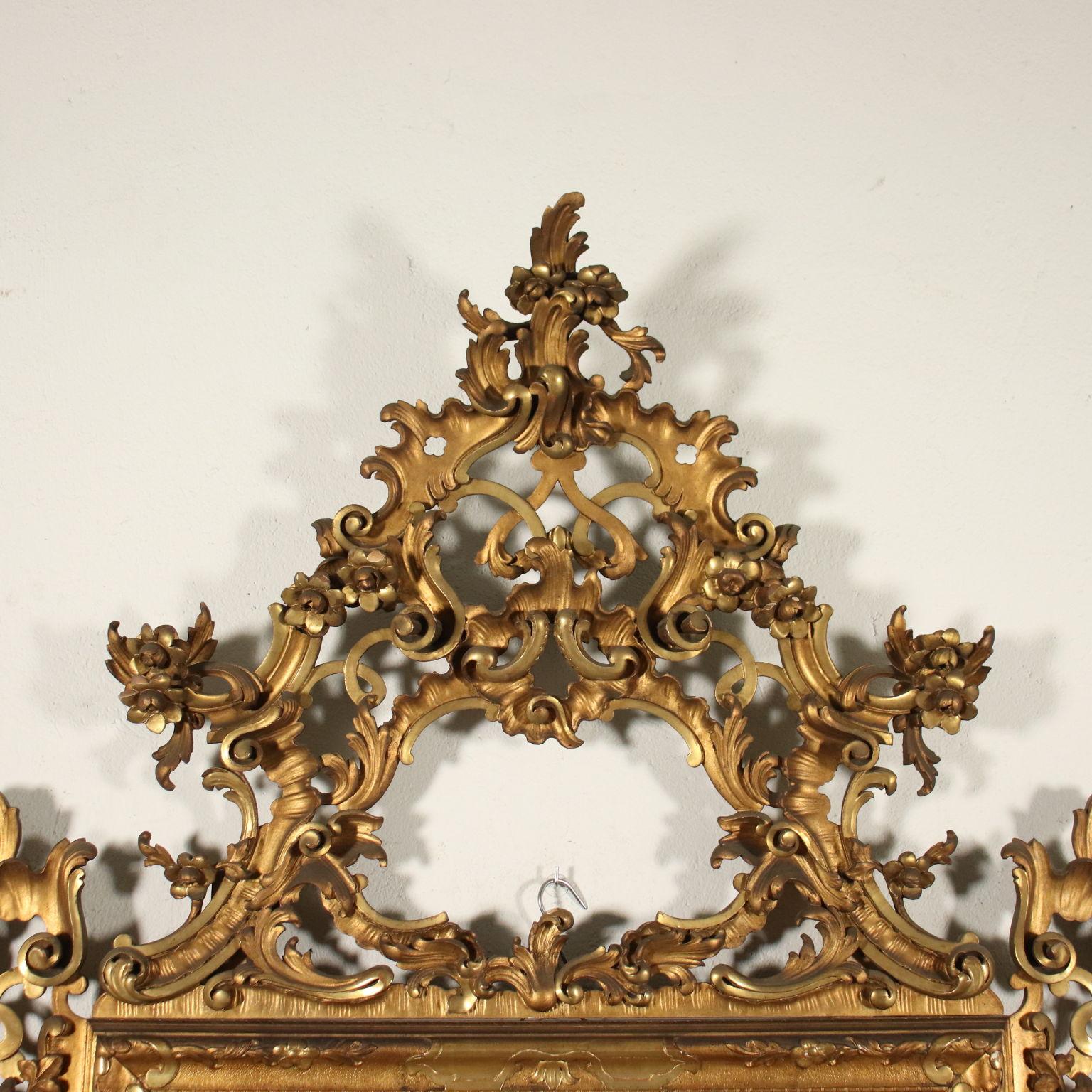 Other Rocaille Mirror, Italy, Late 19th Century