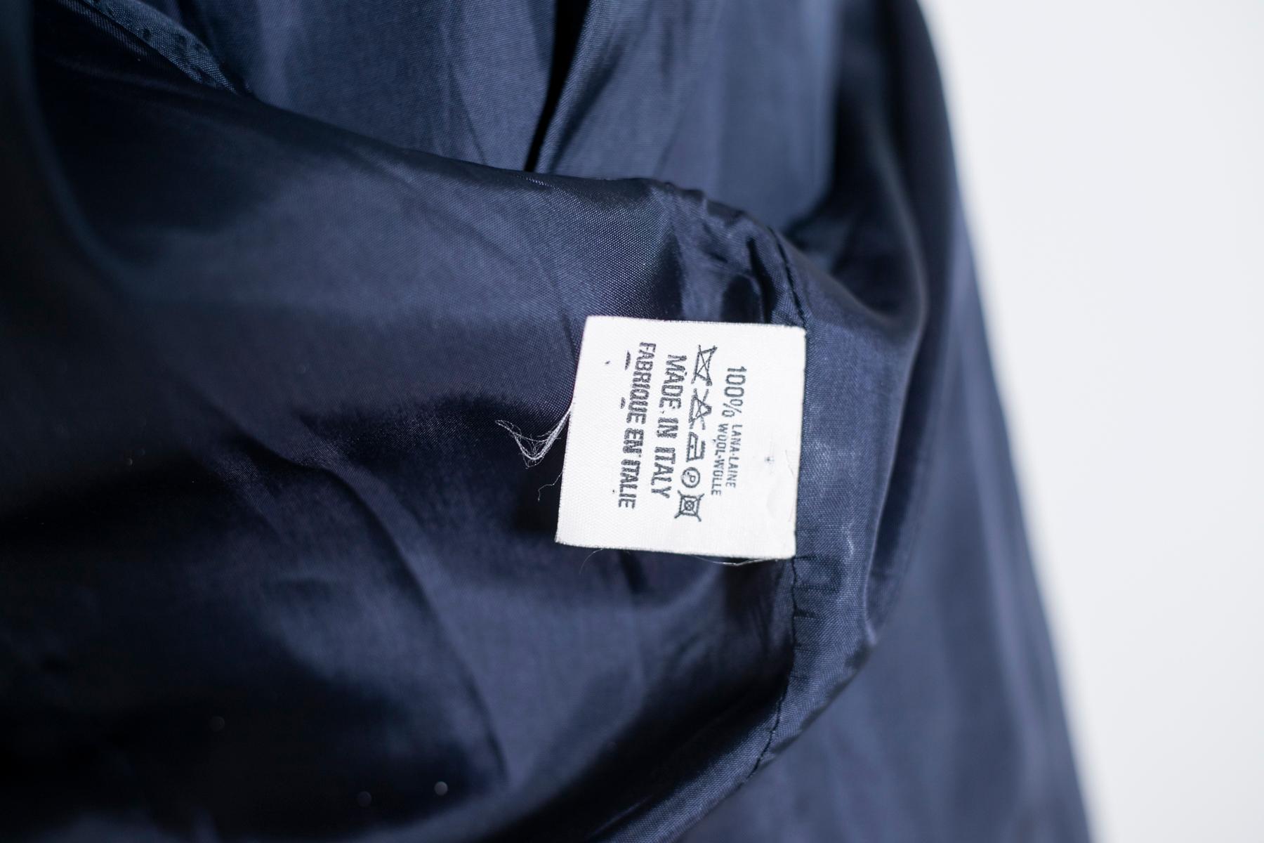 Black Rocco Barocco Jeans Women's Blue Navy Short Jacket, Oversized Fit For Sale