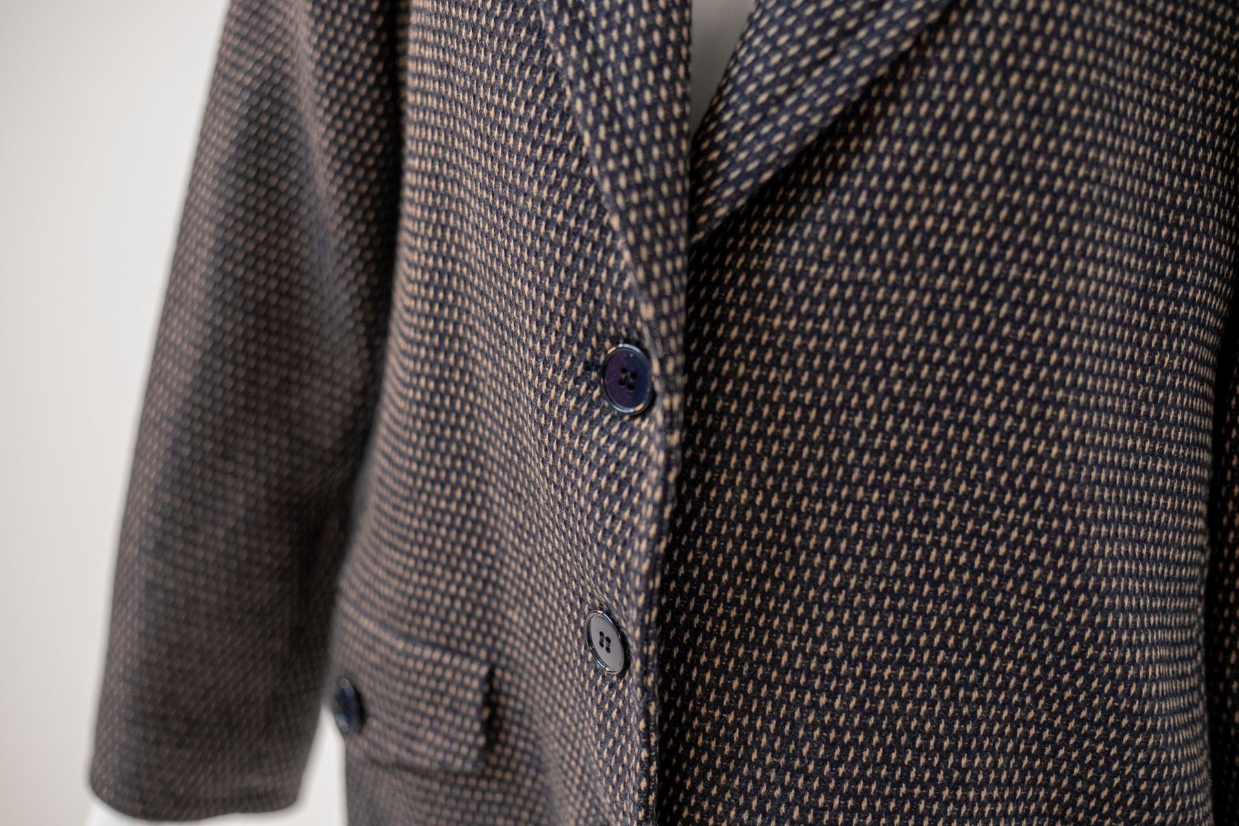 Rocco Barocco Vintage Polka Dot Black Wool Blazer For Sale 1