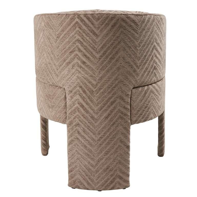 Modern Rocco Dining Chair Upholstered in Belvoir Schumacher Fabric For Sale