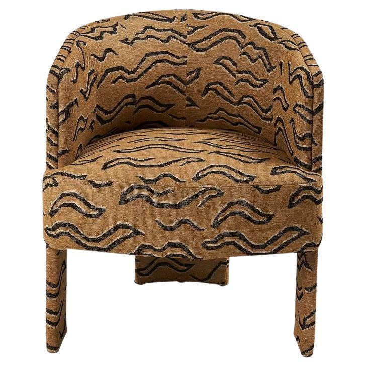 Rocco Dining Chair Upholstered in Kata Schumacher Fabric