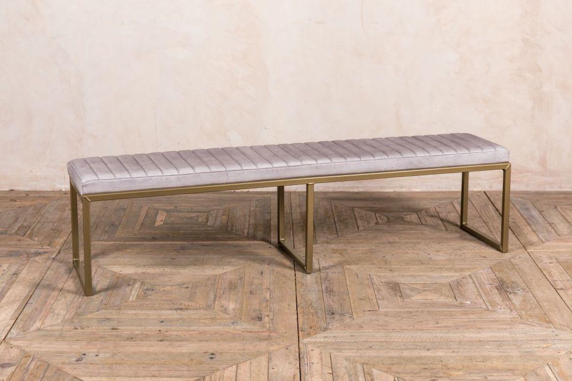 Rocco Leather Dining Bench, 20th Century For Sale 1