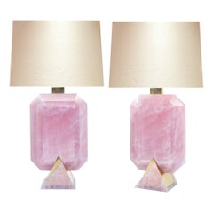 Rocco Rock Crystal Lamps by Phoenix
