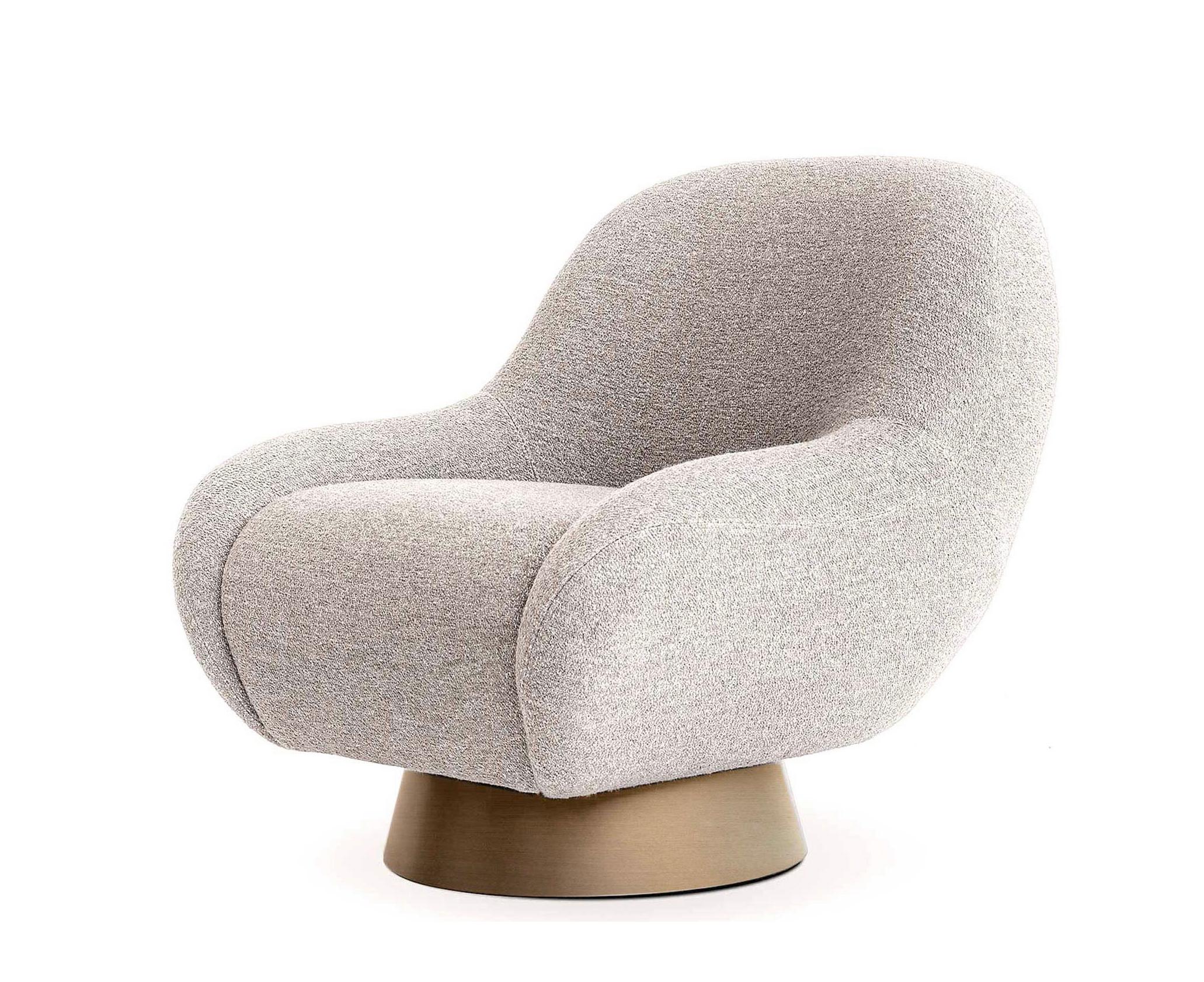 Fauteuil pivotant Rocco en vente 7