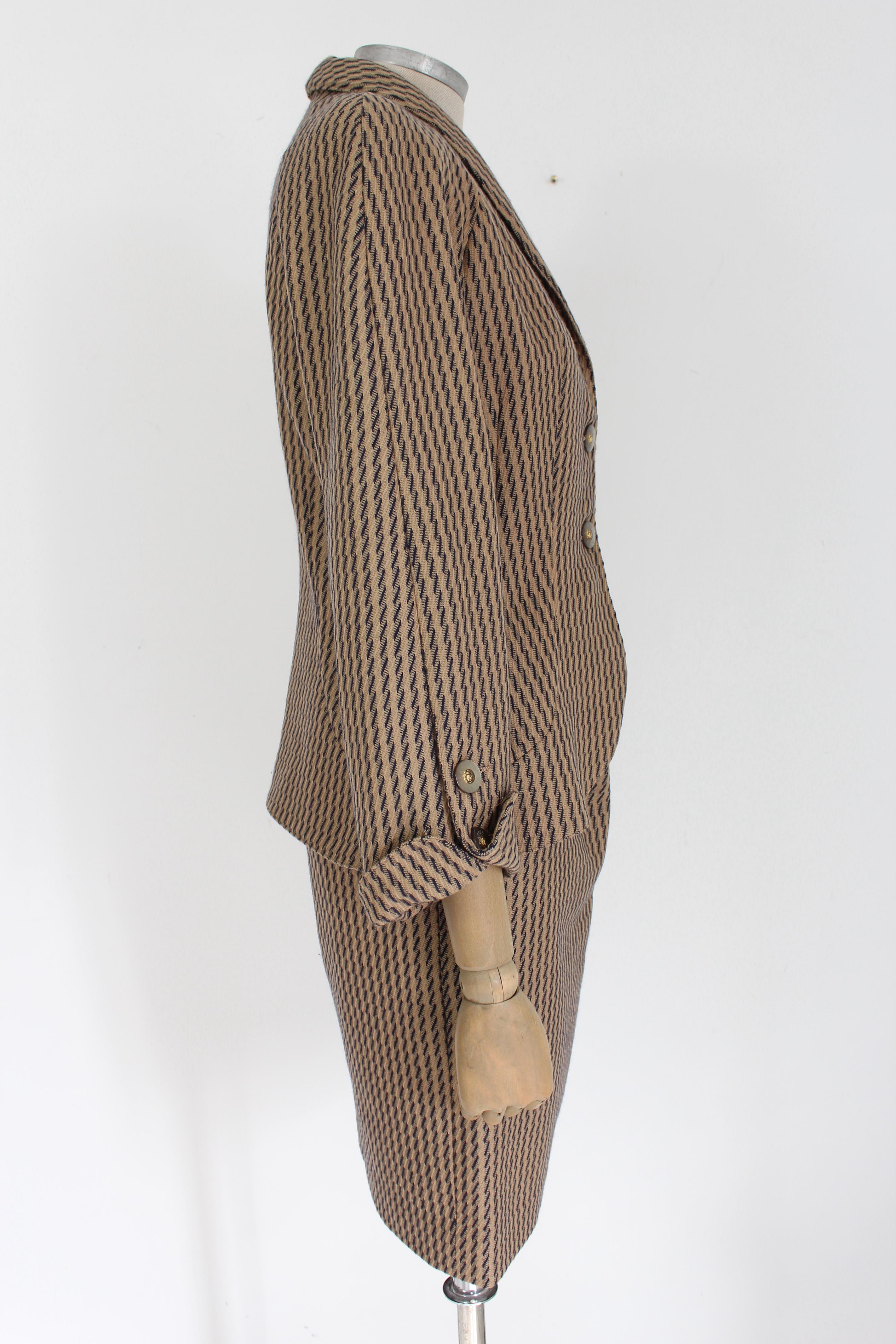 Roccobarocco Beige Suit Skirt In Excellent Condition In Brindisi, Bt