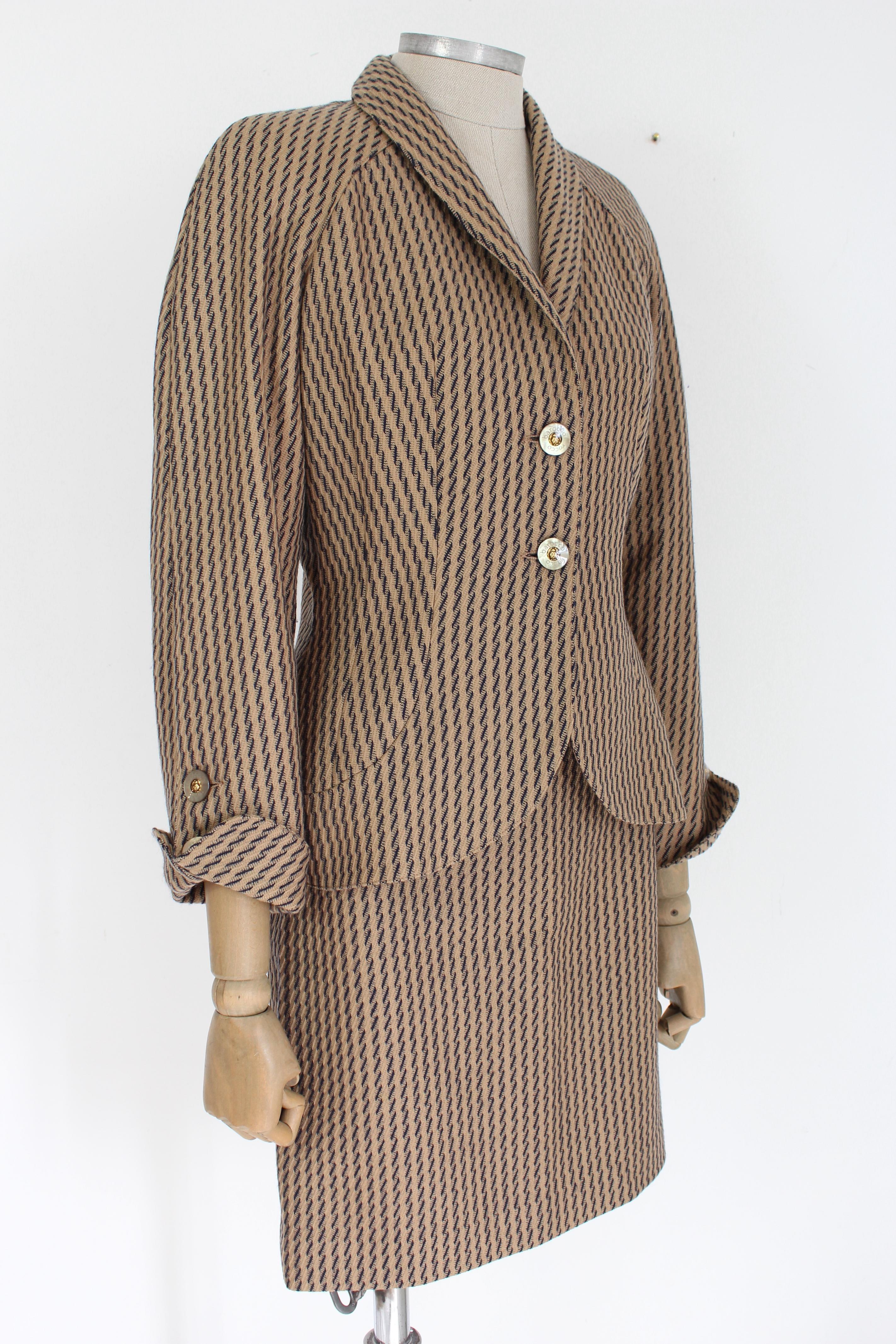 Women's Roccobarocco Beige Suit Skirt