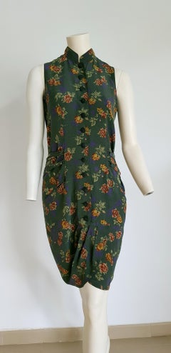 ROCCOBAROCCO "New" Haute Couture Flowers Theme Ribbons Silk Dress - Unworn