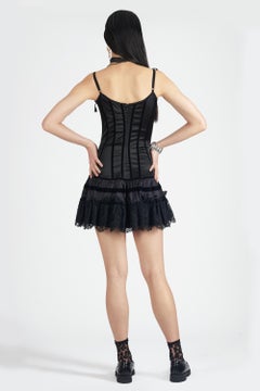 Roccobarocco Vintage 2000's Diamonte Korsett Kleid