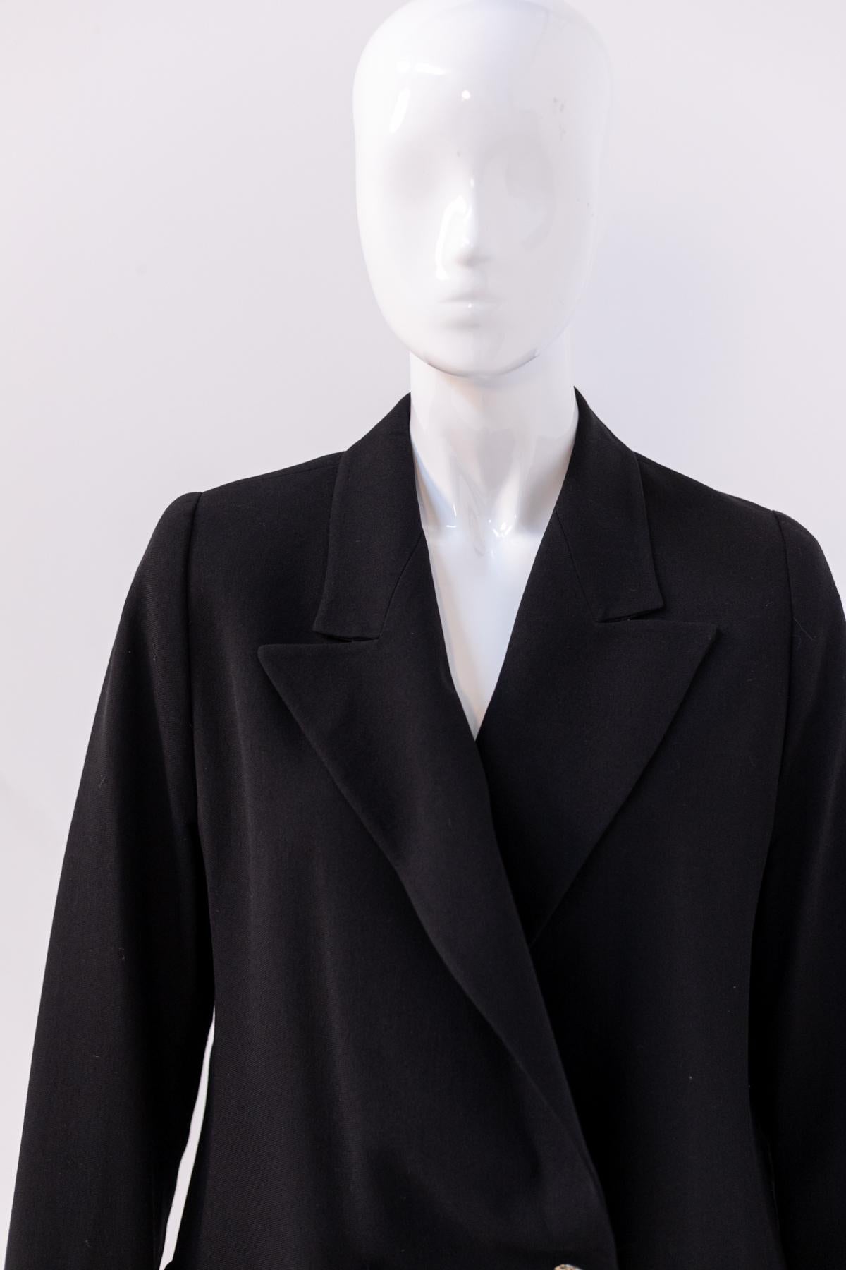 De las mujeres RoccoBarocco Vintage Elegante Blazer Negro en venta