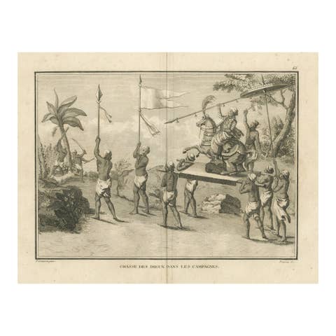 rocession of Deities Through the Countryside – Engraving after Sonnerat, 1806