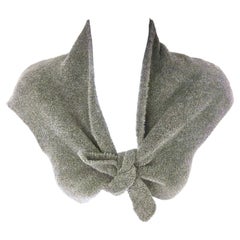 Rocha "Teddy-Bear" BallerinaShrug Wool CapSleeve Tied CroppedSweater, early1990s