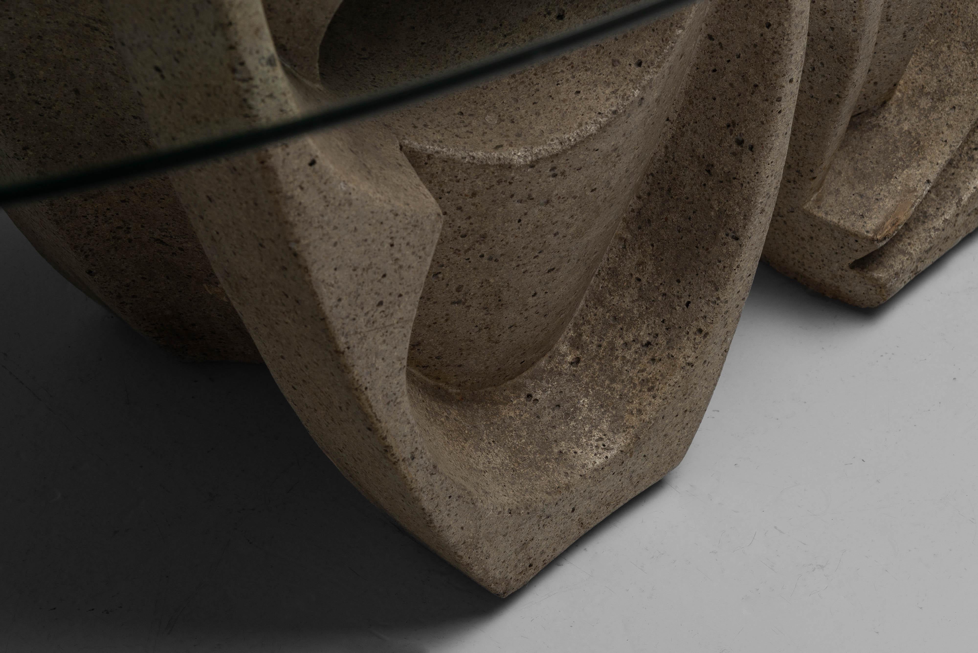 Table de salle à manger sculpturale de Rocha Vivas Argentina 1960 en vente 5