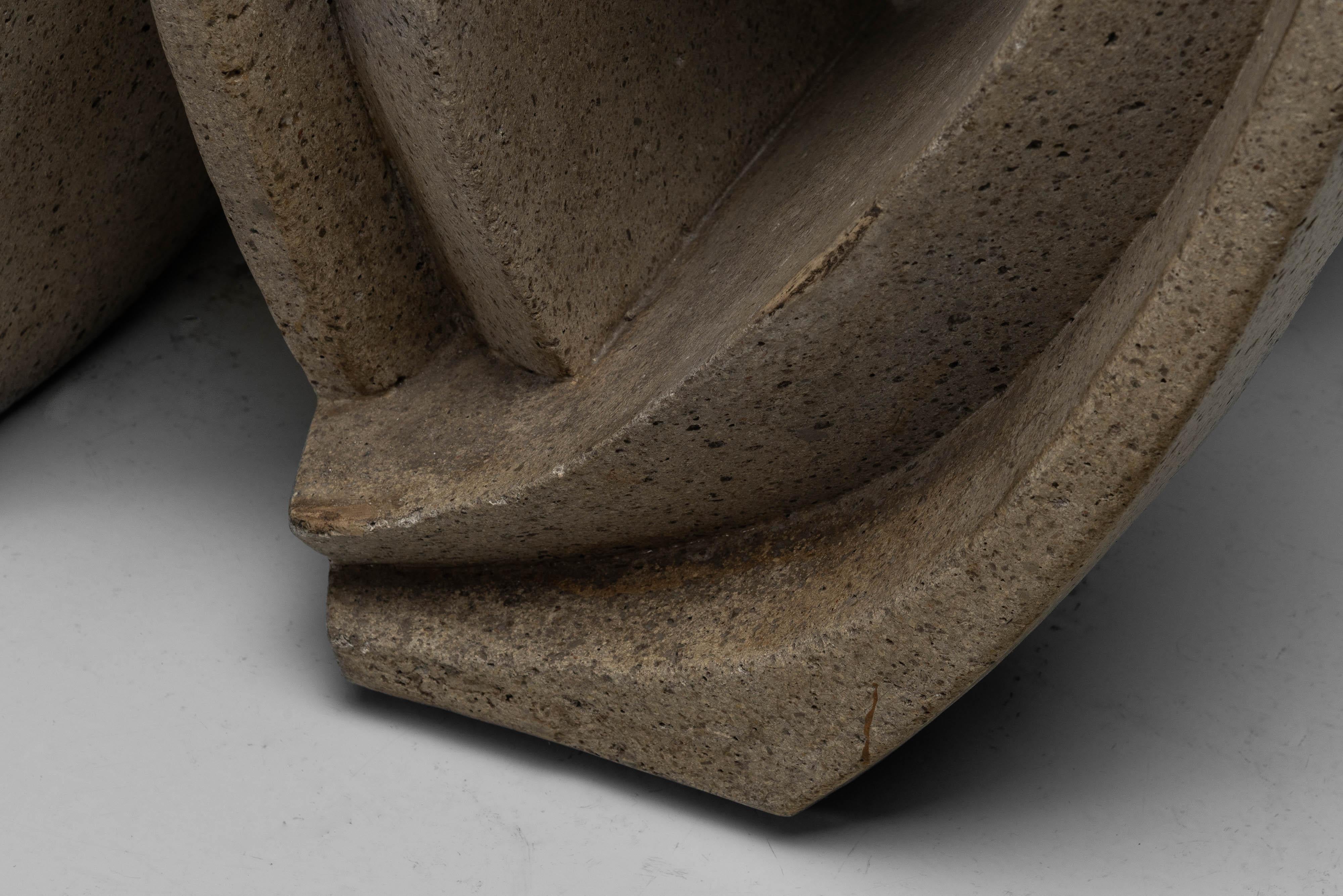 Table de salle à manger sculpturale de Rocha Vivas Argentina 1960 en vente 8