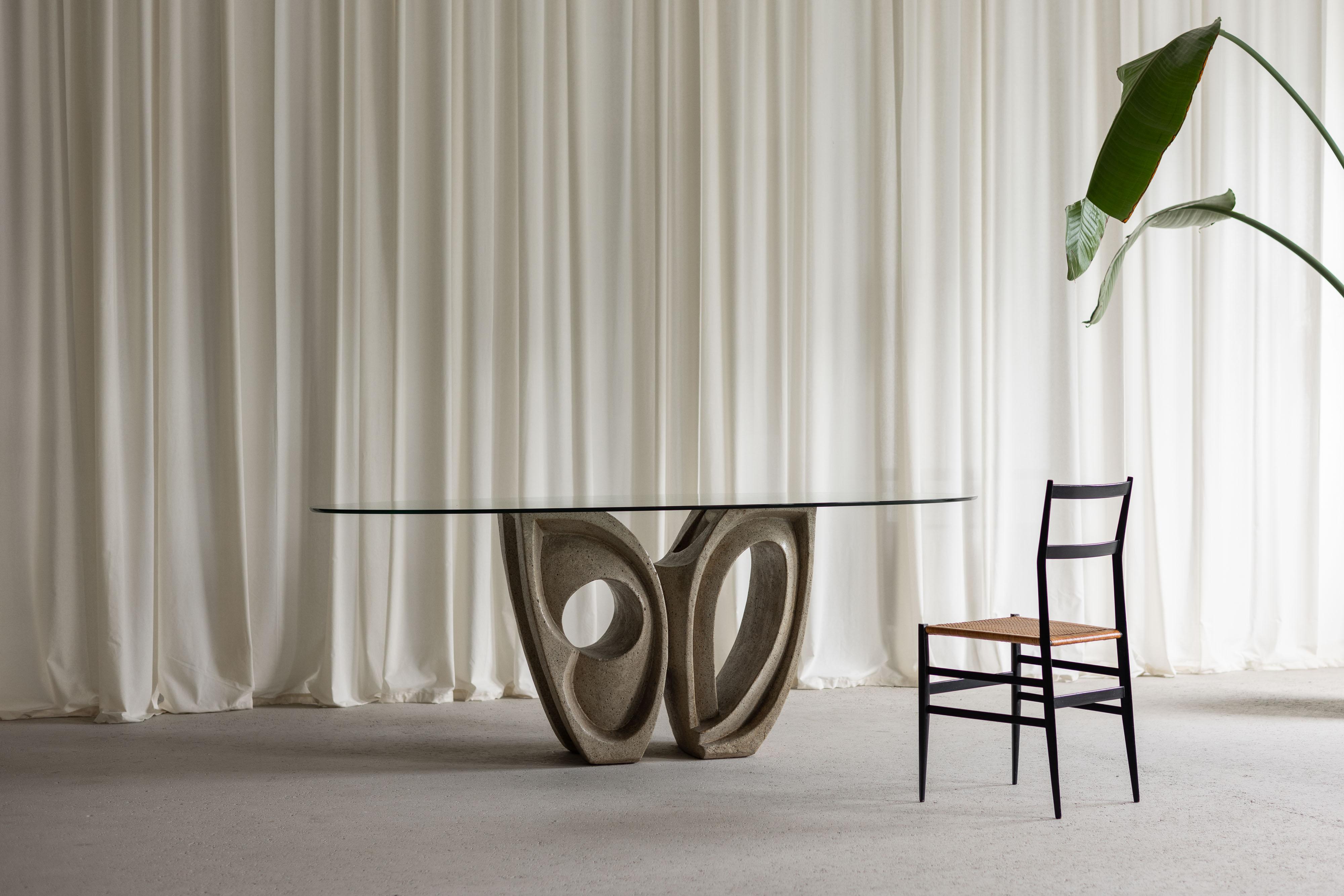 Table de salle à manger sculpturale de Rocha Vivas Argentina 1960 en vente 13