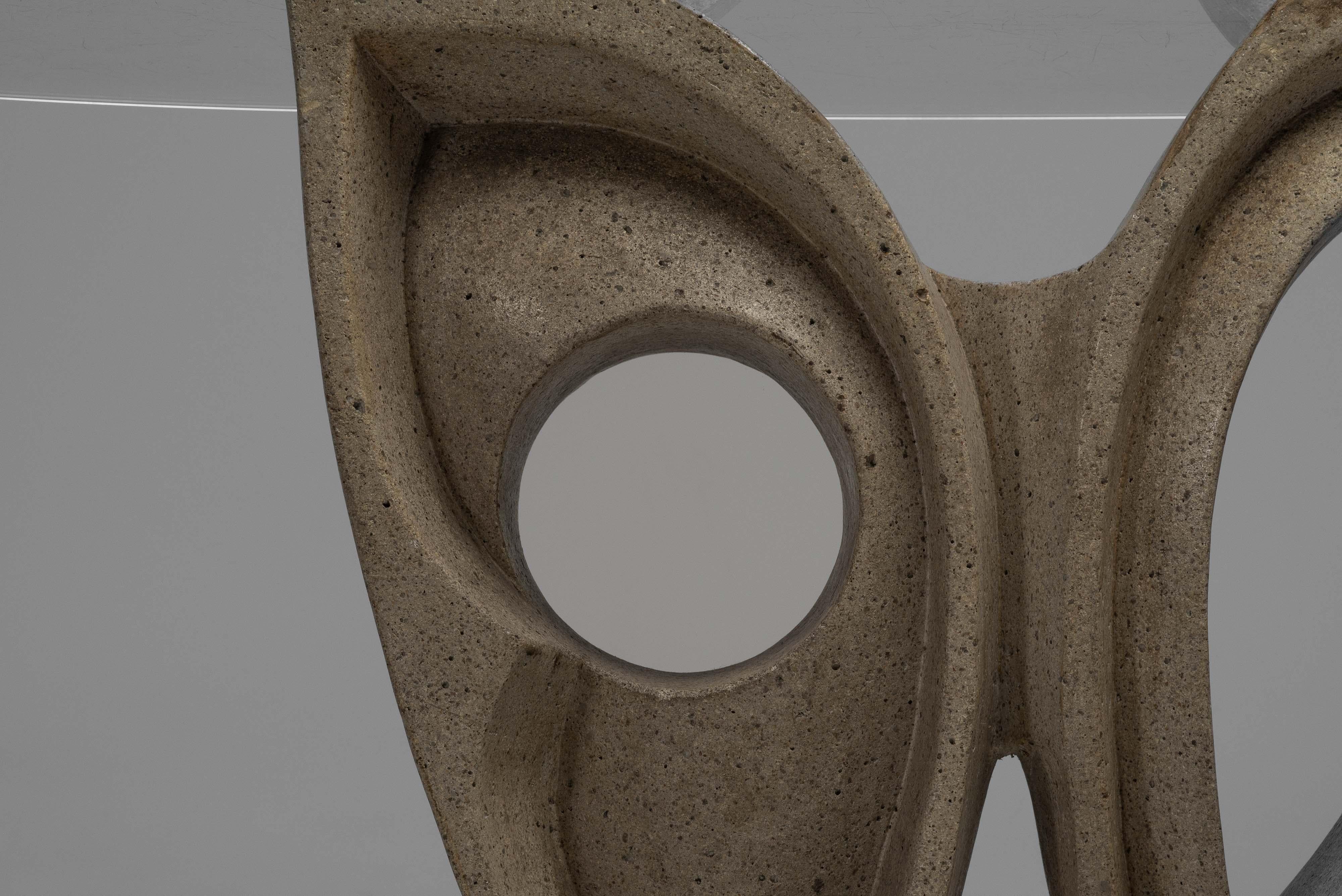 Milieu du XXe siècle Table de salle à manger sculpturale de Rocha Vivas Argentina 1960 en vente