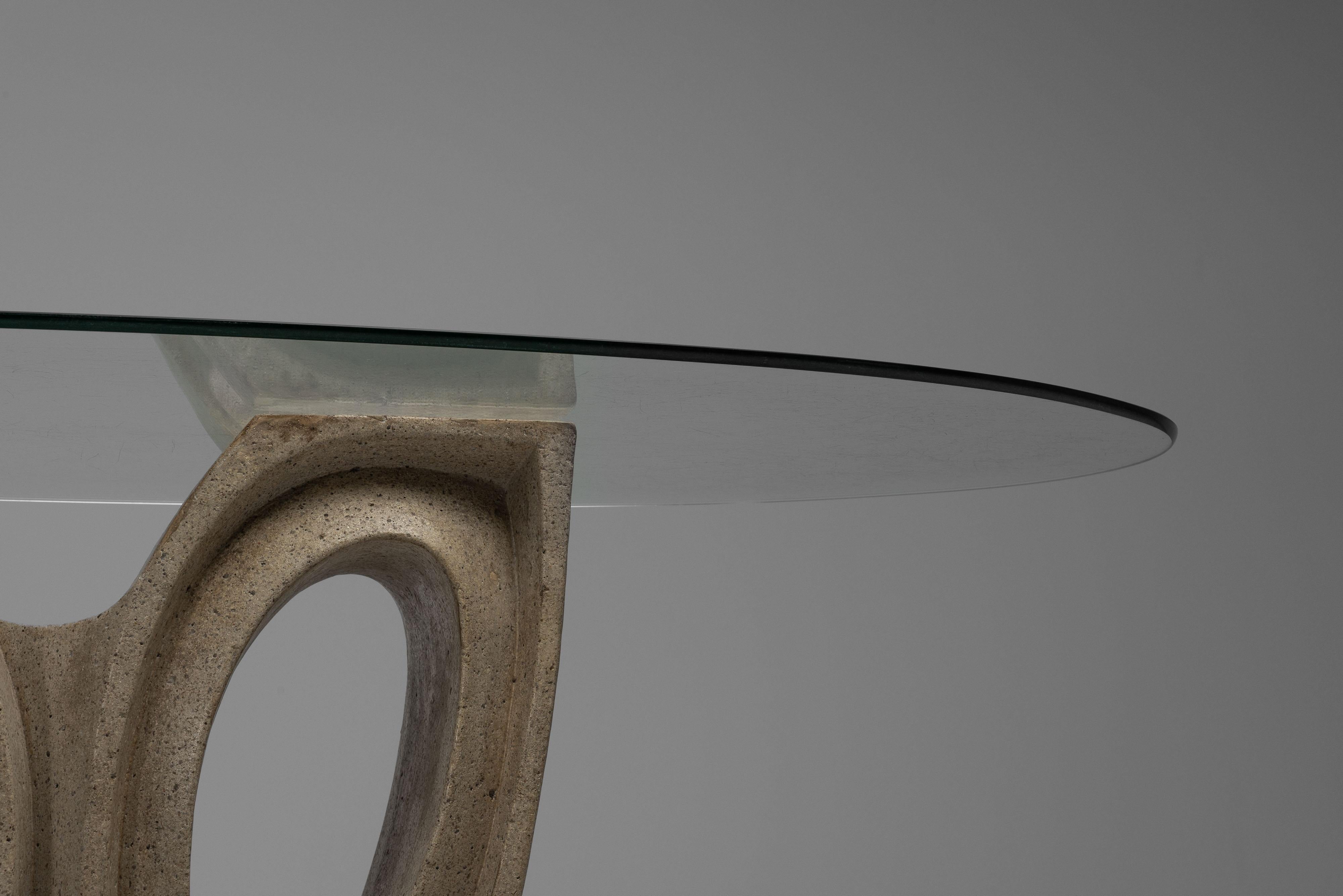 Table de salle à manger sculpturale de Rocha Vivas Argentina 1960 en vente 1
