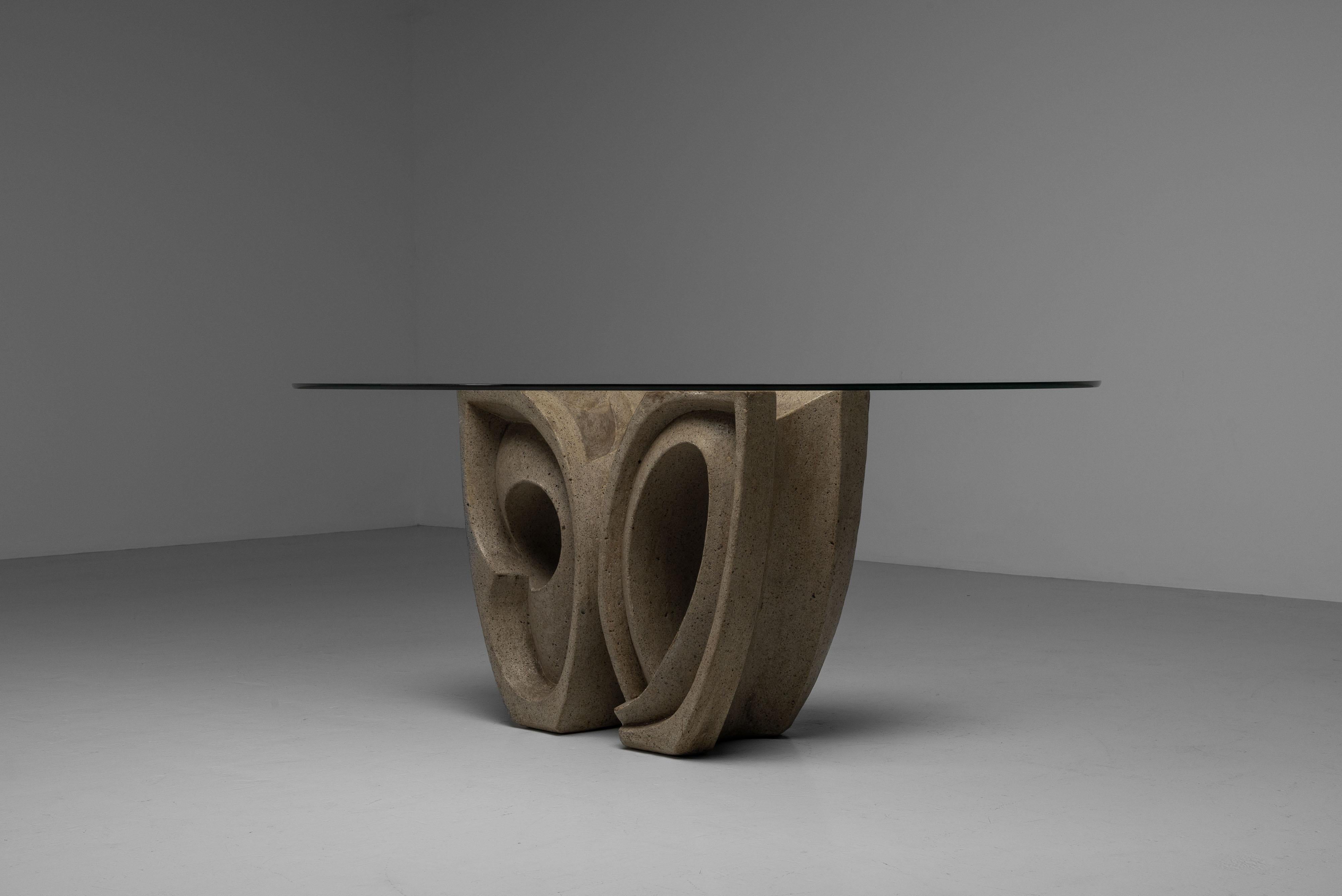 Table de salle à manger sculpturale de Rocha Vivas Argentina 1960 en vente 2