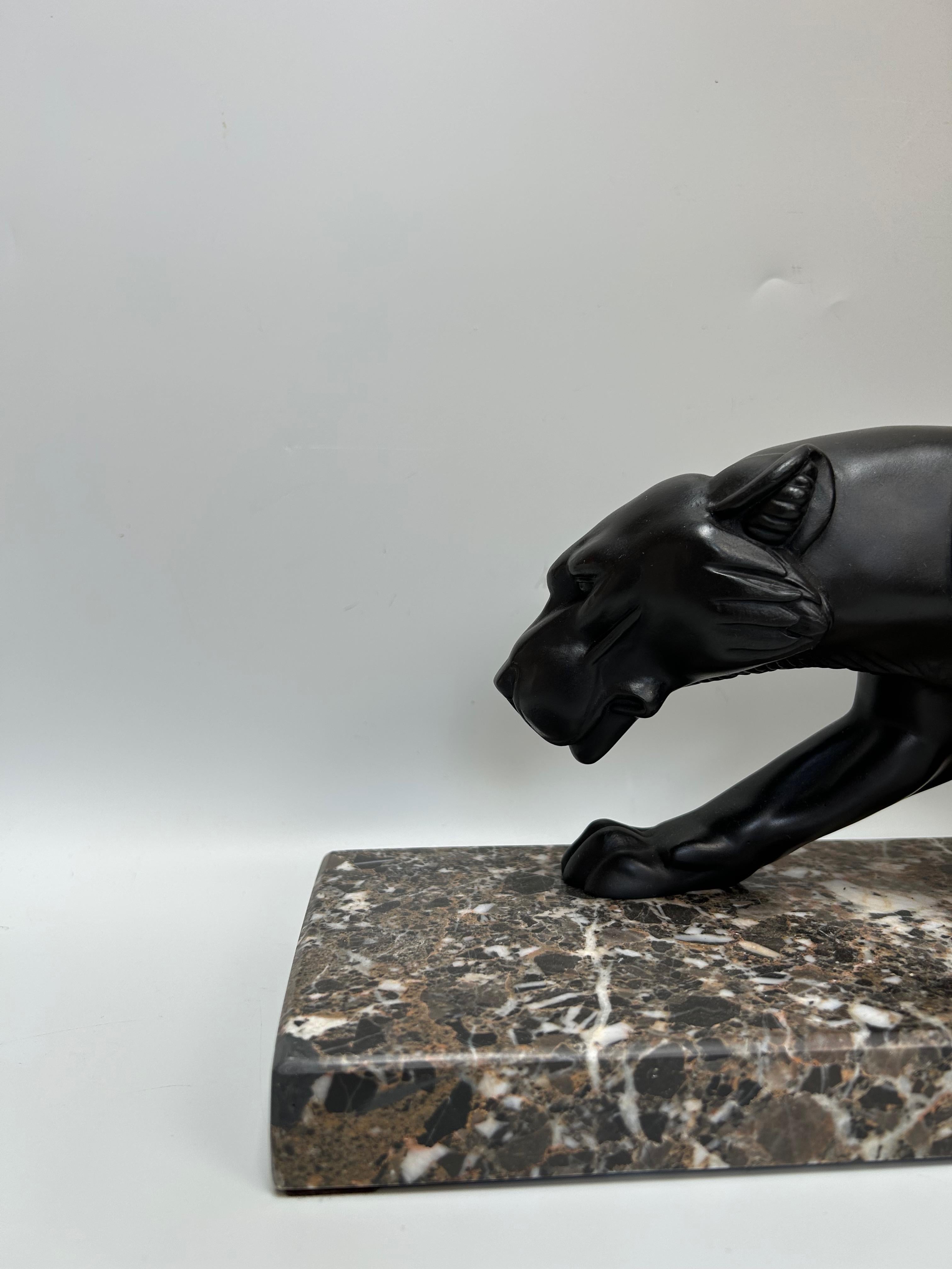Rochard Panther Art Deco (Zink) im Angebot