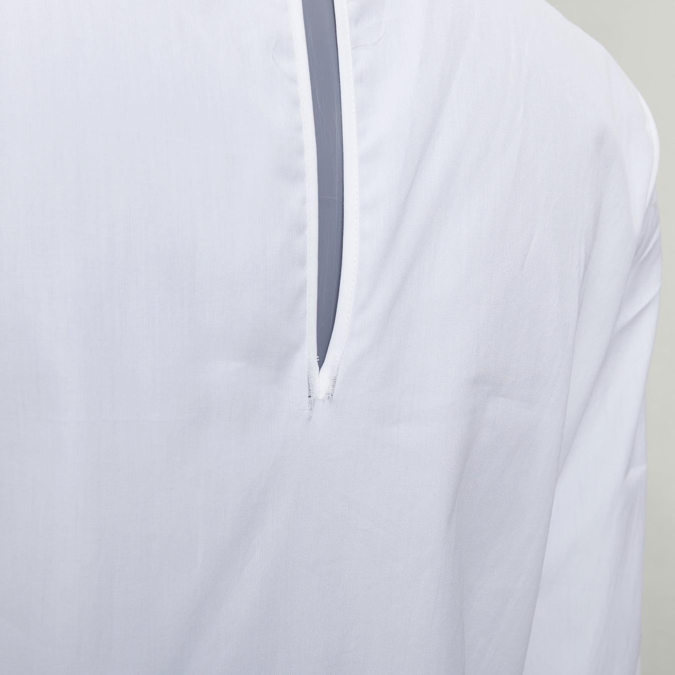 Rochas crema: camicetta con collo a fiocco e maniche a sbuffo IT38 XS in vendita 2