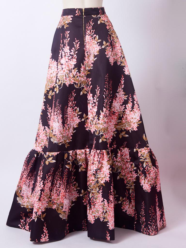 Women's Rochas Floral Evening Skirt  For Sale