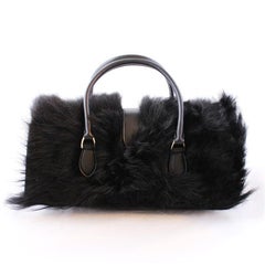Rochas Tasche aus Pelz und Leder