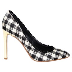 Rochas - Escarpins tissés imprimés vichy, taille IT 37,5