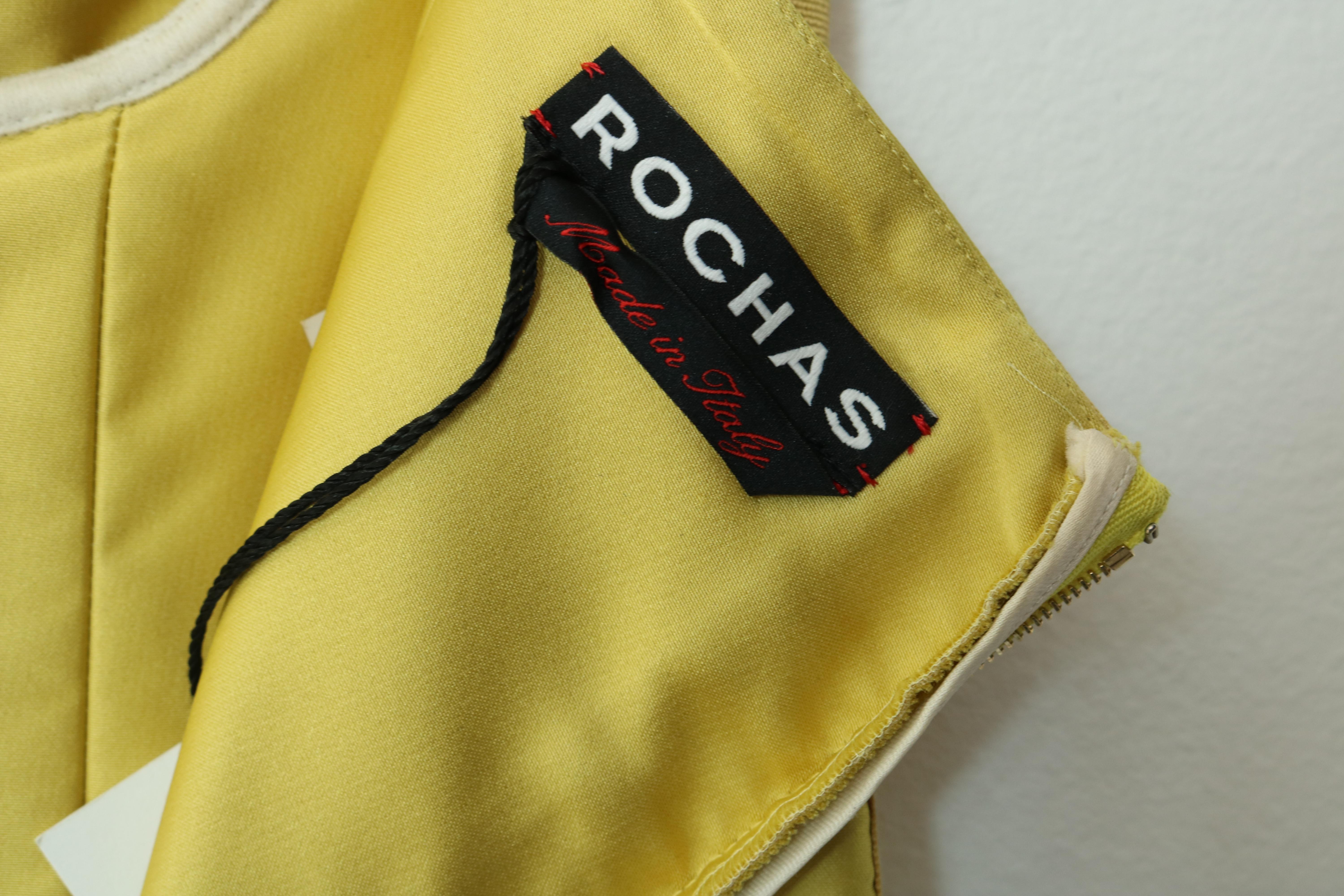  Rochas - Robe dorée en vente 1