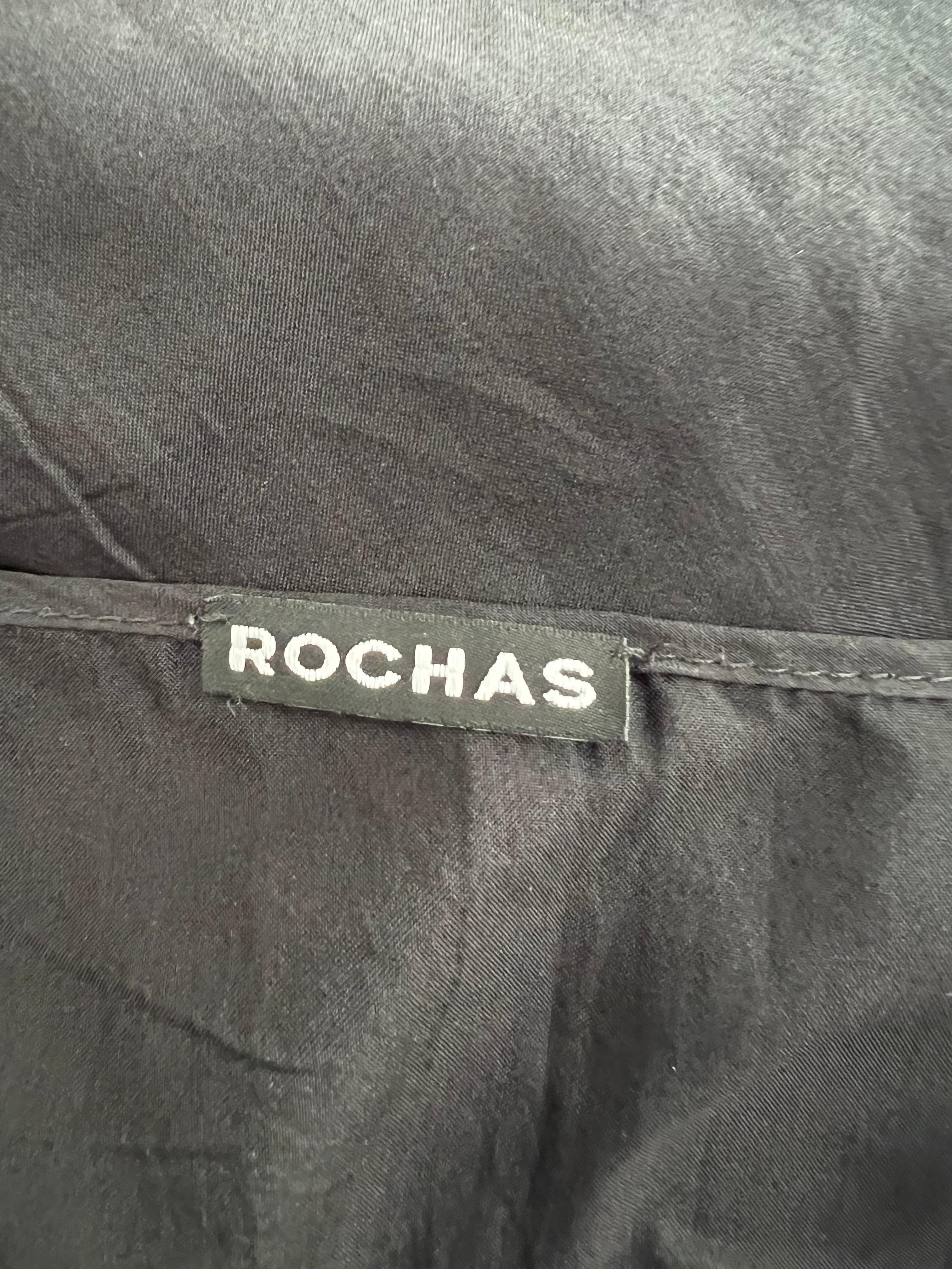 Rochas Paris Silk Midi Dress, Size 40 For Sale 4