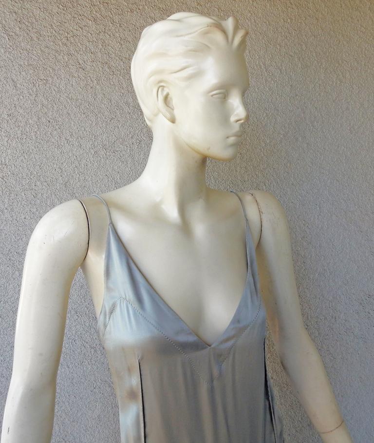 Rochas Runway 1930's Inspired Harlowesque Bias Cut Dress Gown  In Excellent Condition For Sale In Los Angeles, CA