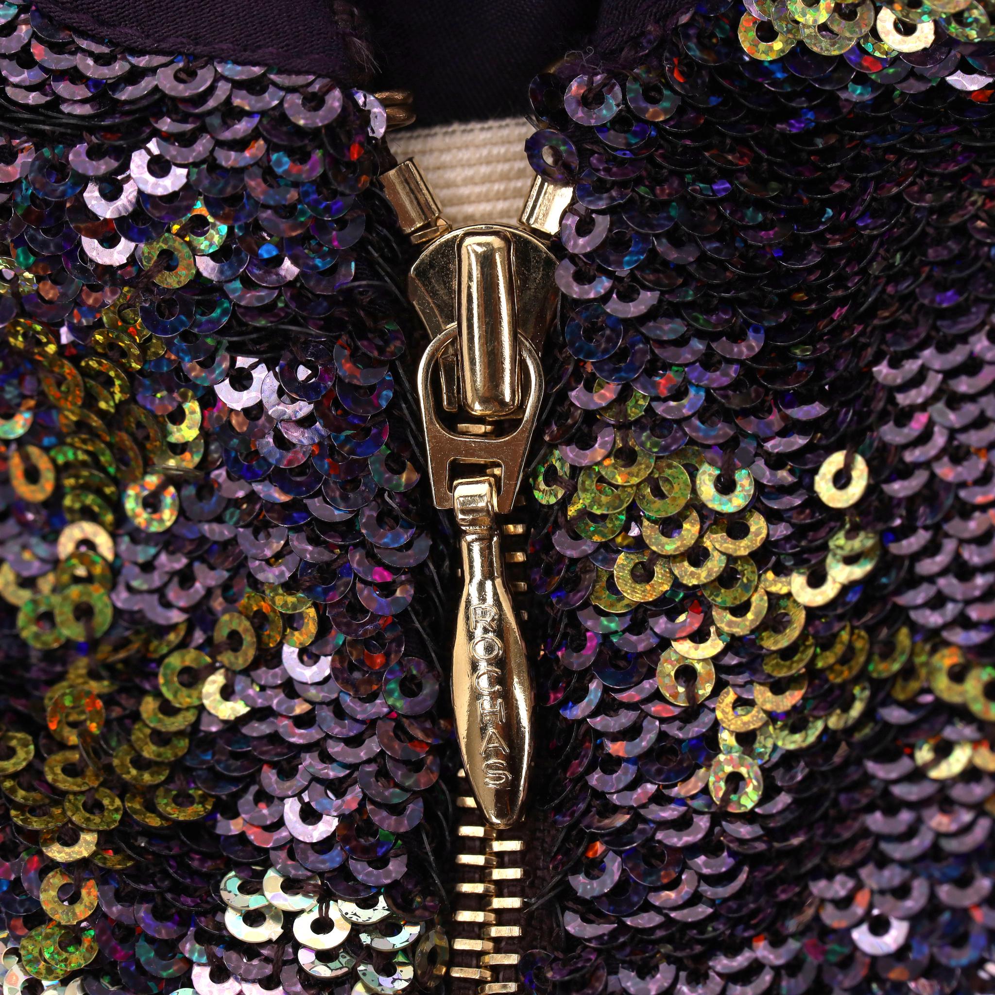 Rochas - Robe midi ornée de paillettes Pour femmes en vente