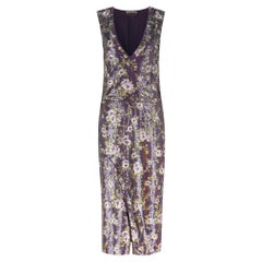 Rochas Sequin Embellished Midi Dress