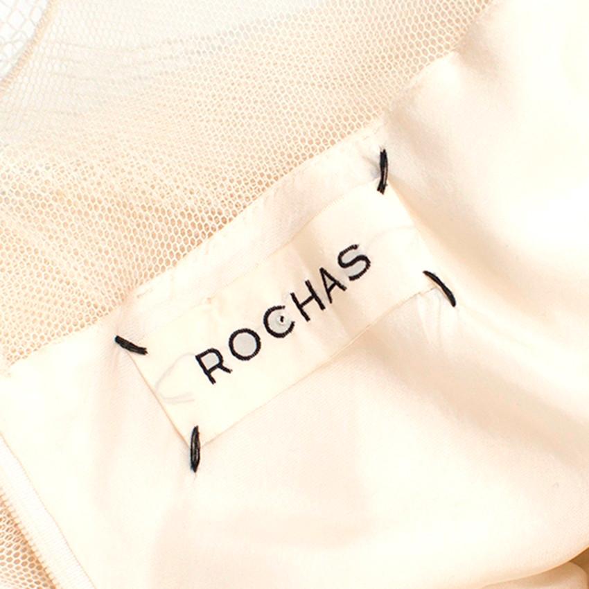 Rochas Silk-blend Sequin & Feather Embellished Hem Dress - Size US 4 4