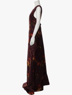 Rochas silk evening dress