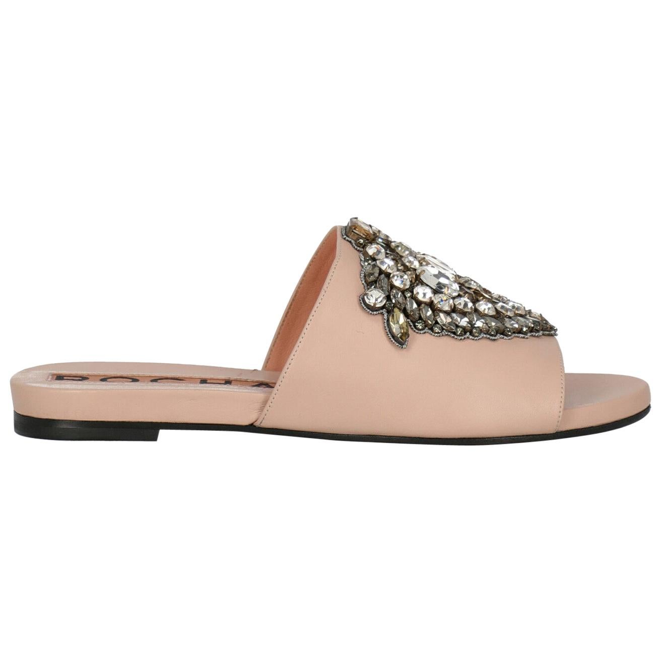 Rochas Woman Slippers Pink IT 37 For Sale
