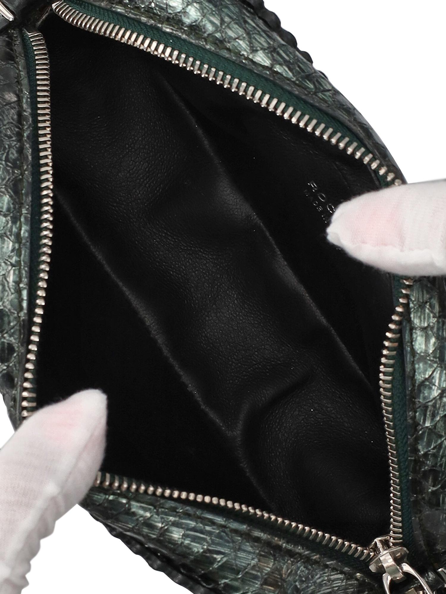 Women's Rochas Women Shoulder bags Green Leather  For Sale