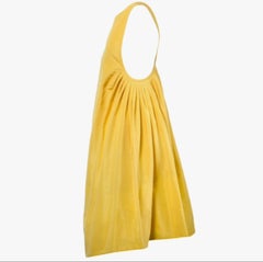 Robe jaune Rochas à dos ouvert - Années 10