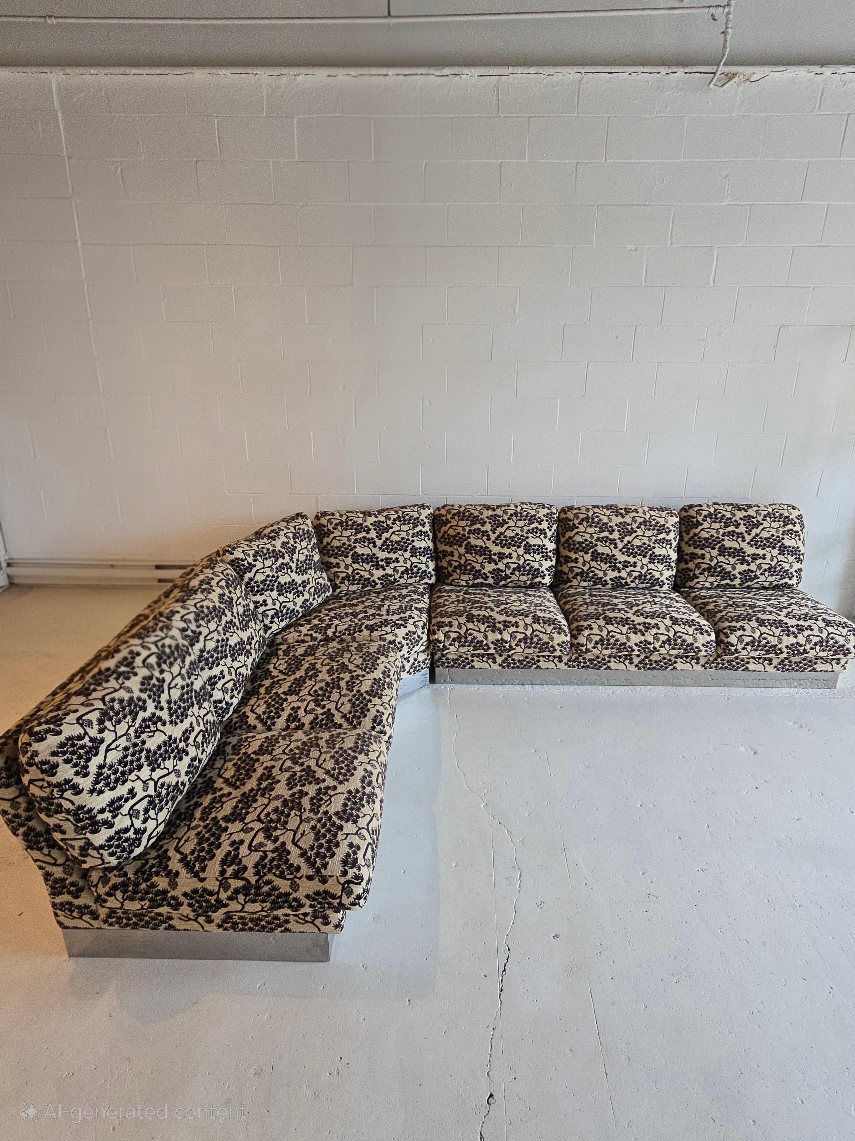 Postmoderne Roche Bobois 1980s Modular Sectional Sofa Made in France en vente