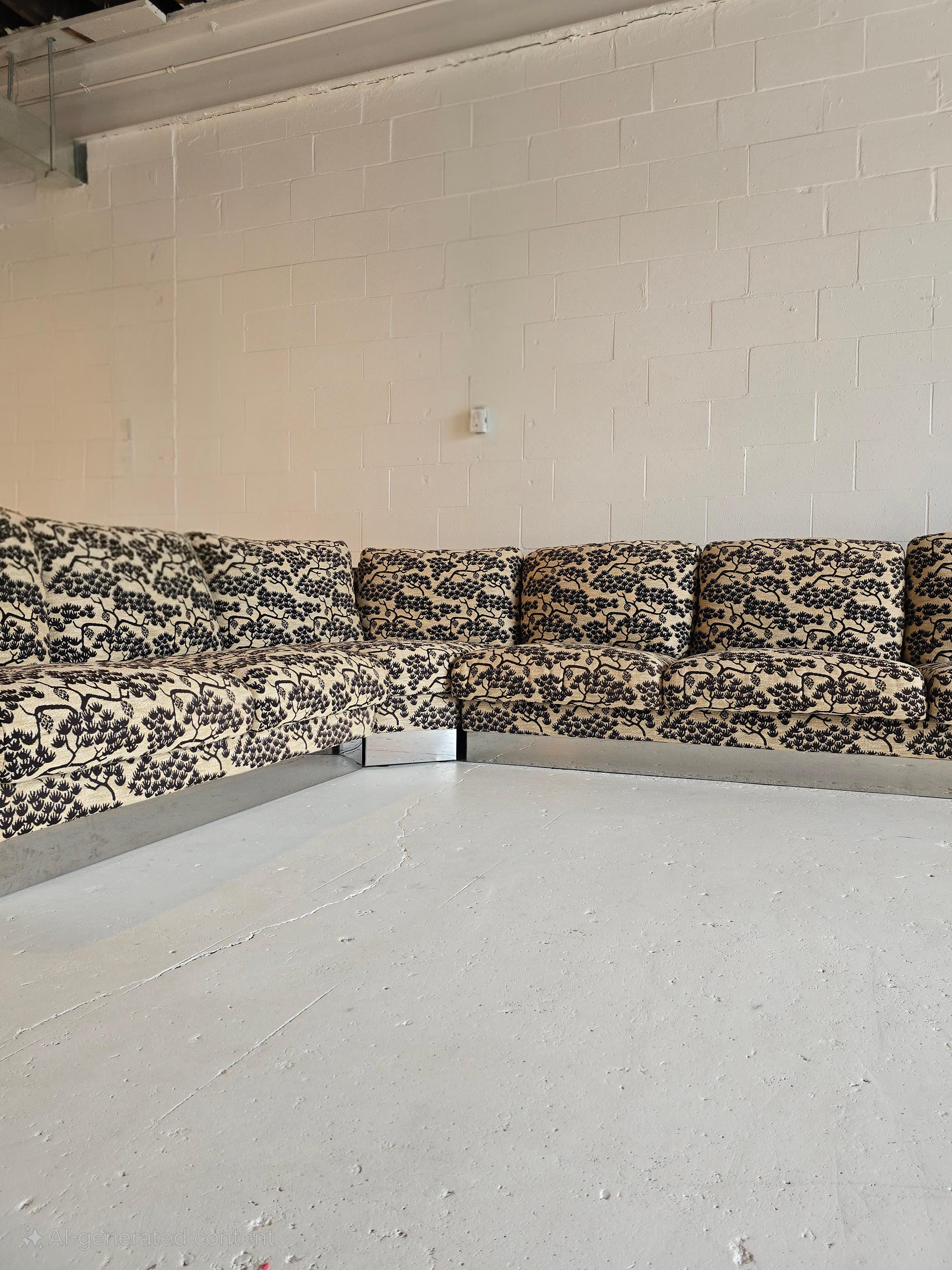 Fin du 20e siècle Roche Bobois 1980s Modular Sectional Sofa Made in France en vente