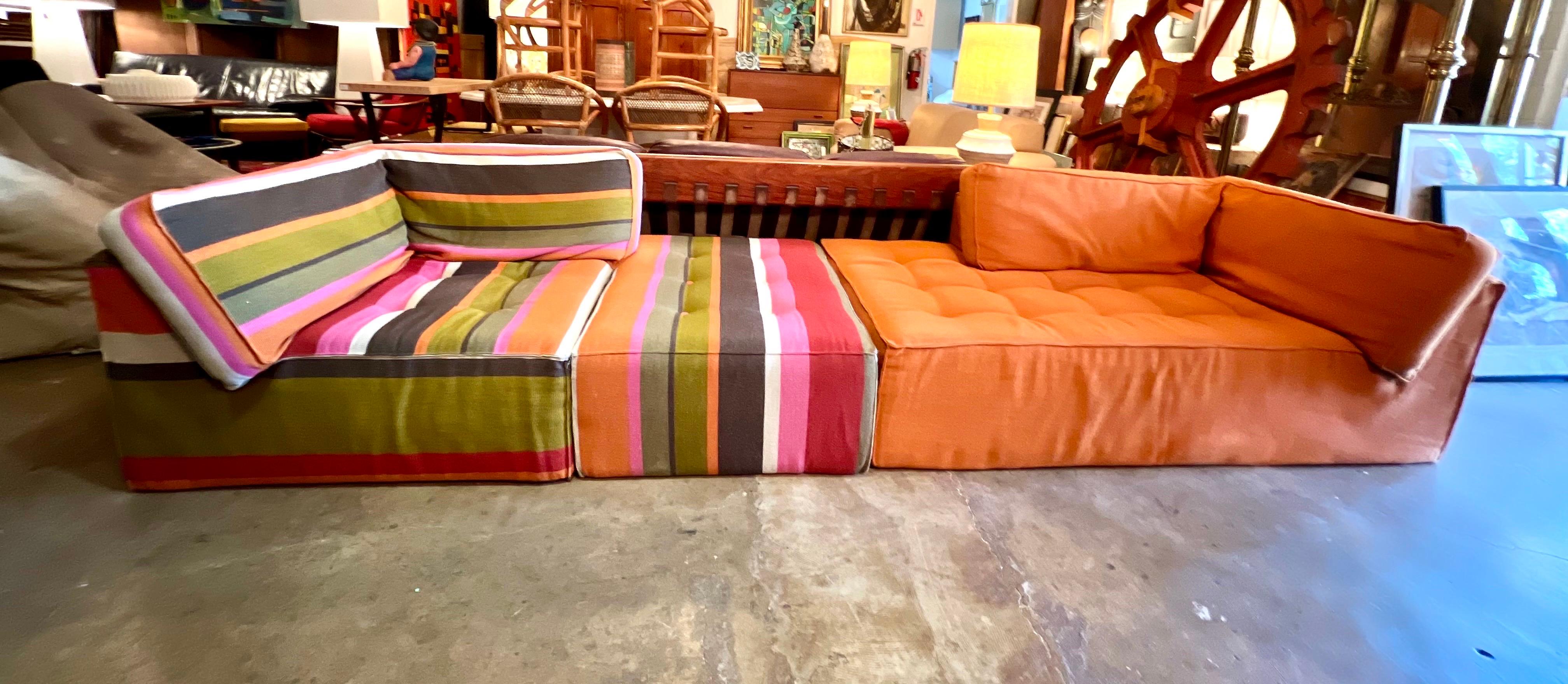 Roche Bobois 3-Piece Modular Sectional Lounge Set 5