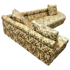 Roche Bobois Architectural Modular Sofa Sektional 3-tlg. Custom Kravet Fabric