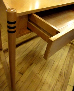 Bureau en bois d'érable Roche Bobois Art Deco Design