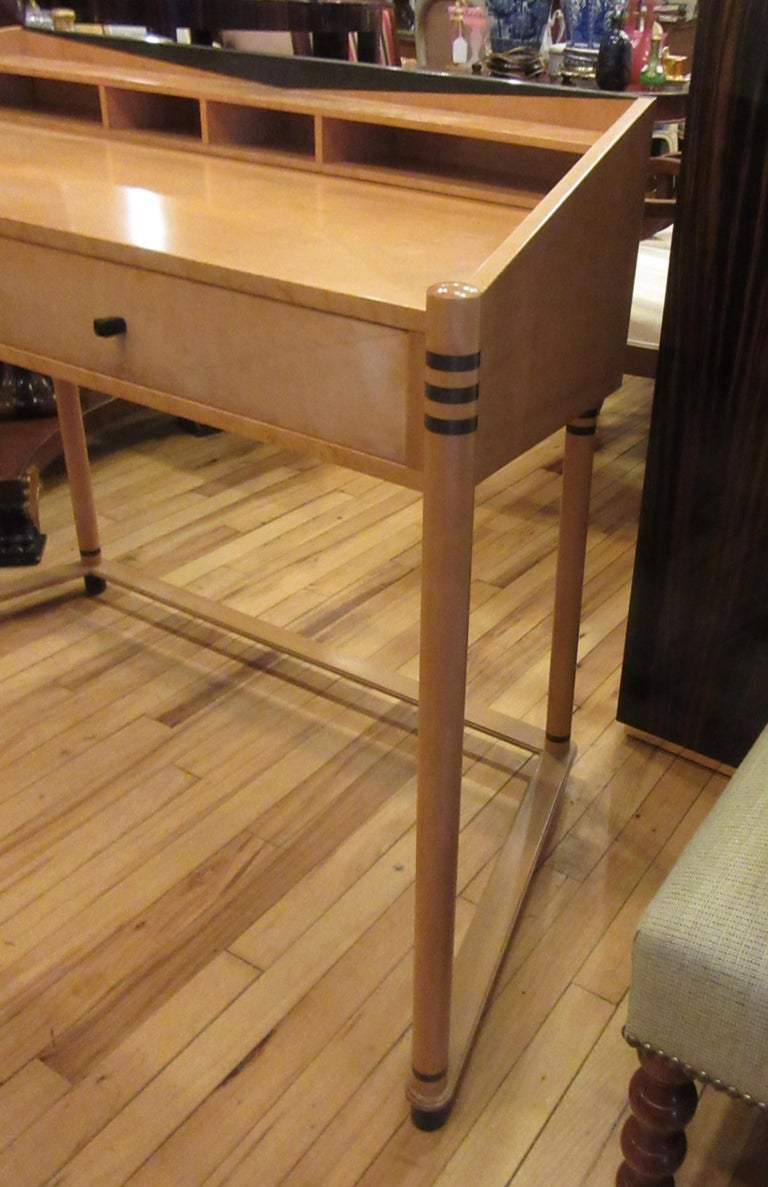 Roche Bobois Art Deco Design Maple Wood Desk at 1stDibs roche bobois desks, deco roche bobois
